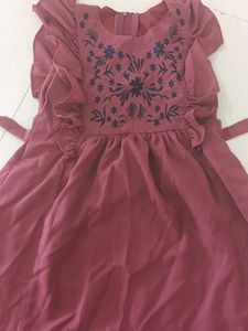 Purple Georgette Frock