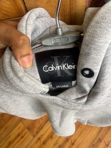 Calvin Klein Jeans Grey Hoodie Unisex
