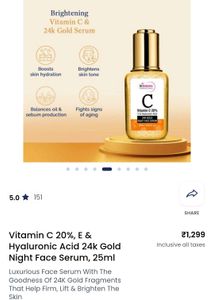 St. Botanica 24k Gold Night Face Serum