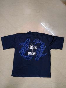 Navy Blue 'Control' Graphic T-Shirt
