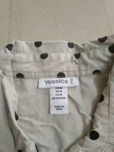 Yessica Polka Dot Button-Up Shirt