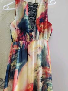 Colorful Abstract Maxi Dress