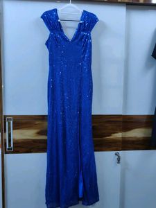 Stunning Royal Blue Sequin Gown