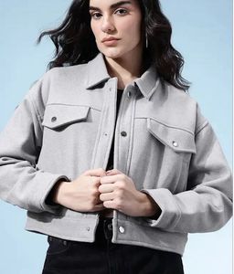 Heavy Winter Gray Casual Jacket