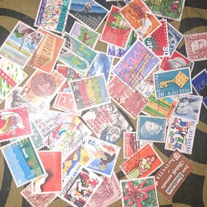 50 Vintage SWITZERLAND Stamps