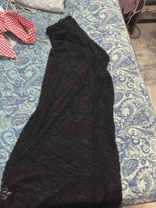 Black Strapless Maxi Dress