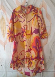 Vibrant Floral Print Kurta