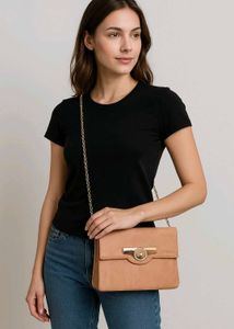 Stylish Tan Crossbody Bag