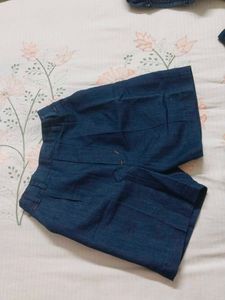 Classic Dark Wash Denim Shorts