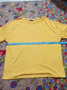 Zara - Mustard Yellow Oversized Tee
