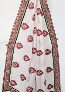Heavy Border Embroidery Saree