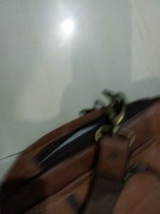 Classic 100%  genuine Leather office &amp; laptop  Bag