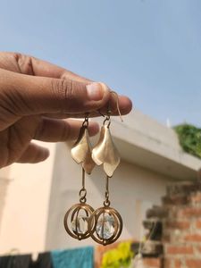 Cowrie Shell Dangle Earrings