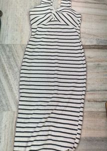 Striped Knit Bodycon Dress