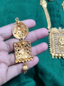 Exquisite Gold Temple jewellery set