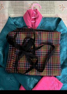 Teal &amp; Pink bhutanese dress