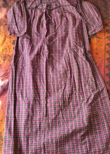 Chic Plaid. woolen Maxi Dress