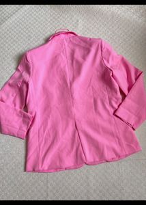 Chic Pink Oversized Blazer
