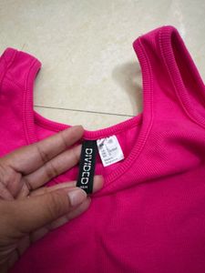 Vibrant Pink Crop Top