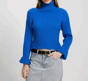 Ribbed Turtleneck Sweater savana aesthetic Pi