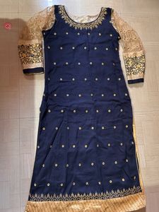 Navy Blue Kurta With Pants