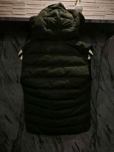 Sleeveless Padded Hooded Jacket