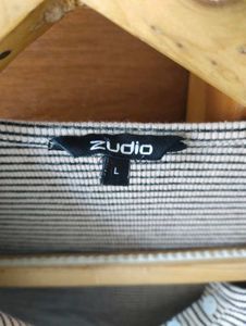 Zudio Striped Cropped Top