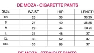 DEMOZA CIGERETTE PANT