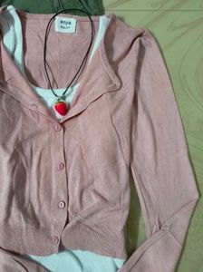 Pink Cardigan