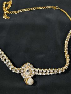 Elegant Pearl & Crystal Waist Chain