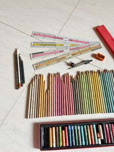 Steadler watercolor pencils with measuring scales