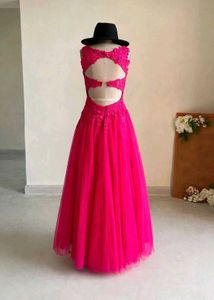 Stunning Pink Lace Gown