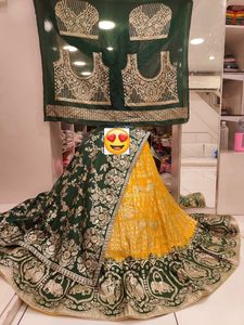 Beautiful Lehenga And Saree 2 In One 😍❤️