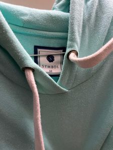 Mint Green Cropped Hoodie