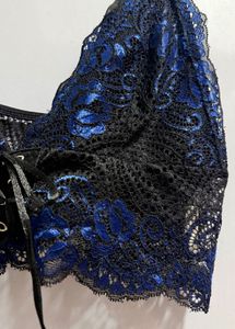 midnight Lace Corset Bralette