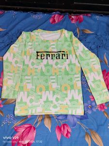 Ferrari Graphic Print T-Shirt both girls and boys