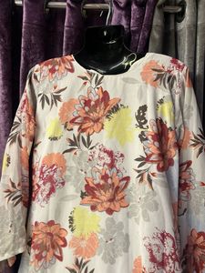 Floral Print Dress &amp; Cape Set