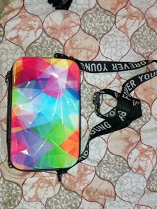 Floral Girls Dress with Bag