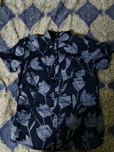 highlander blue half sleeve shirt