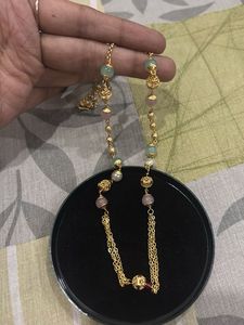2 pc Elegant Beaded Necklace with bracelet