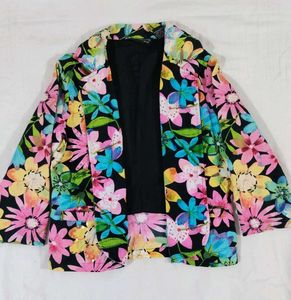 Floral Print Blazer