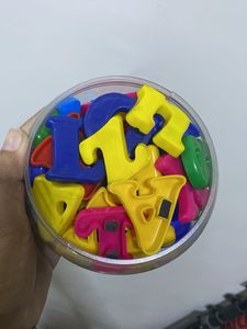 Colorful Magnetic Letters and numbers Set with Jar
