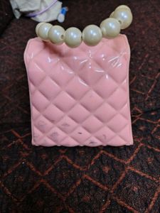 Cute Pink Quilted Heart Clutch