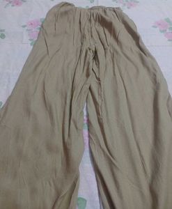 Embroidered Wide-Leg Linen Pants