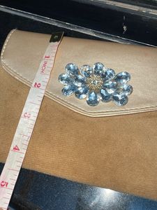 Elegant Beaded Flower Clutch