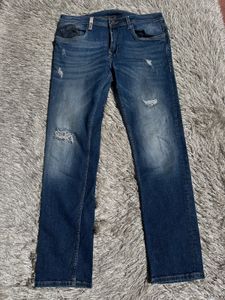 Men's Blue Distressed EDHARDY  Jeans