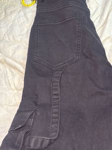 Off Duty Black Cargo Jeans