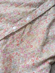 women's floral shirt | peach