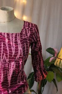 Unique Pink &amp; Purple Tie-Dye Top