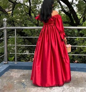 Stunning Red Off-Shoulder Gown